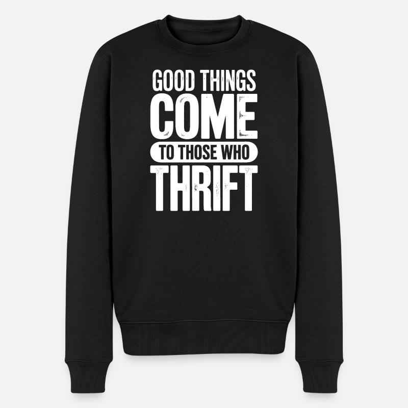 Choses D’Occasion Chic - Pull Premium bio Homme - noir