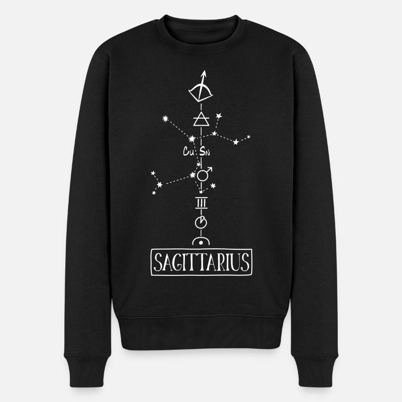 Sagittaire - Signe du zodiaque Sagittaire - Pull Premium bio Homme - noir