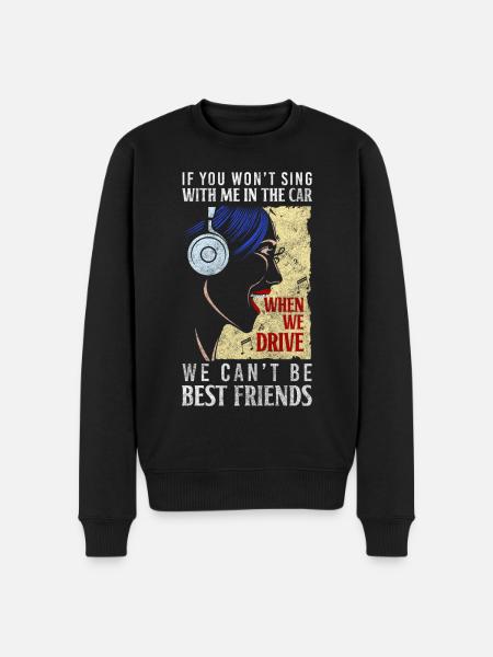 Singing Musician Musical Band - Men's Premium Organic Jumper - black