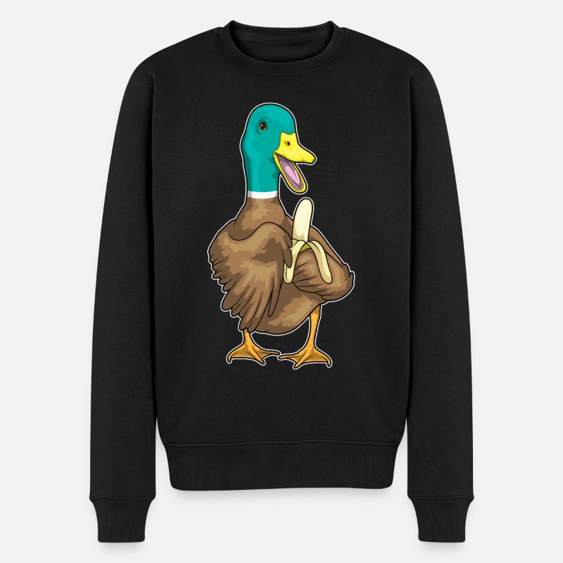 Canard Banane - Pull Premium bio Homme - noir