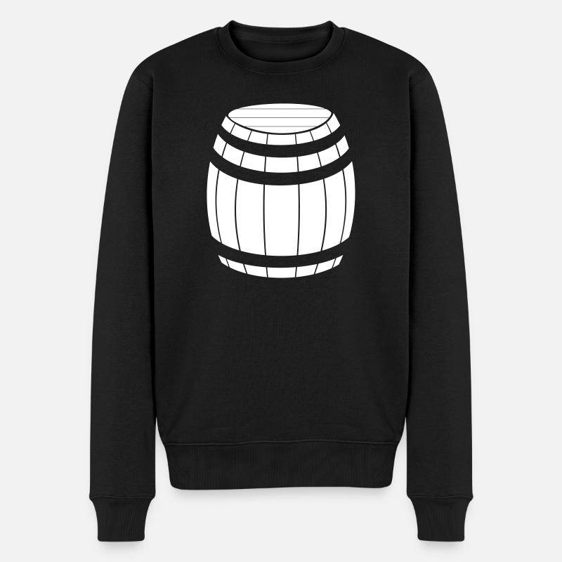 Vecteur graphique de baril - Pull Premium bio Homme - noir