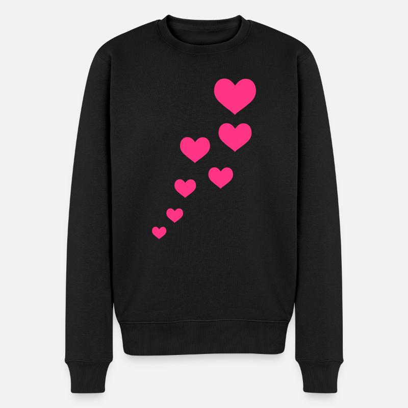 amour - Pull Premium bio Homme - noir