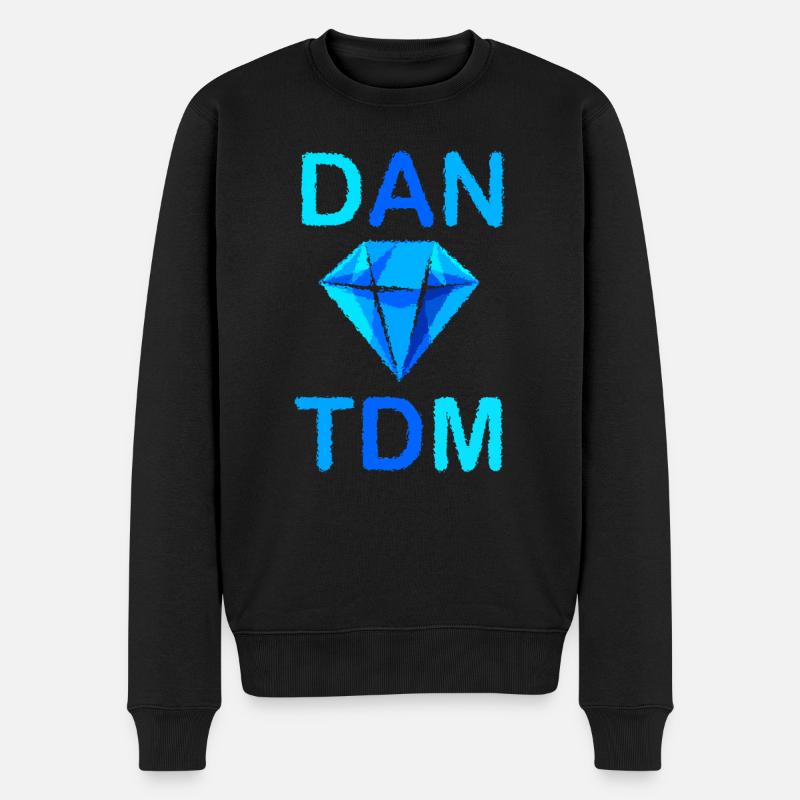 Rumbled DAN TDM - Männer Premium Bio Pullover - Schwarz