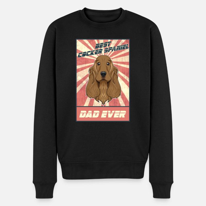 Meilleur Cocker Spaniel Dad Ever I Cocker Spaniel - Pull Premium bio Homme - noir