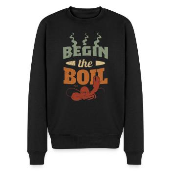 Hummer essen kochen Restaurant Koch - Männer Premium Bio Pullover - Schwarz - Vorne - Nico (187cm)