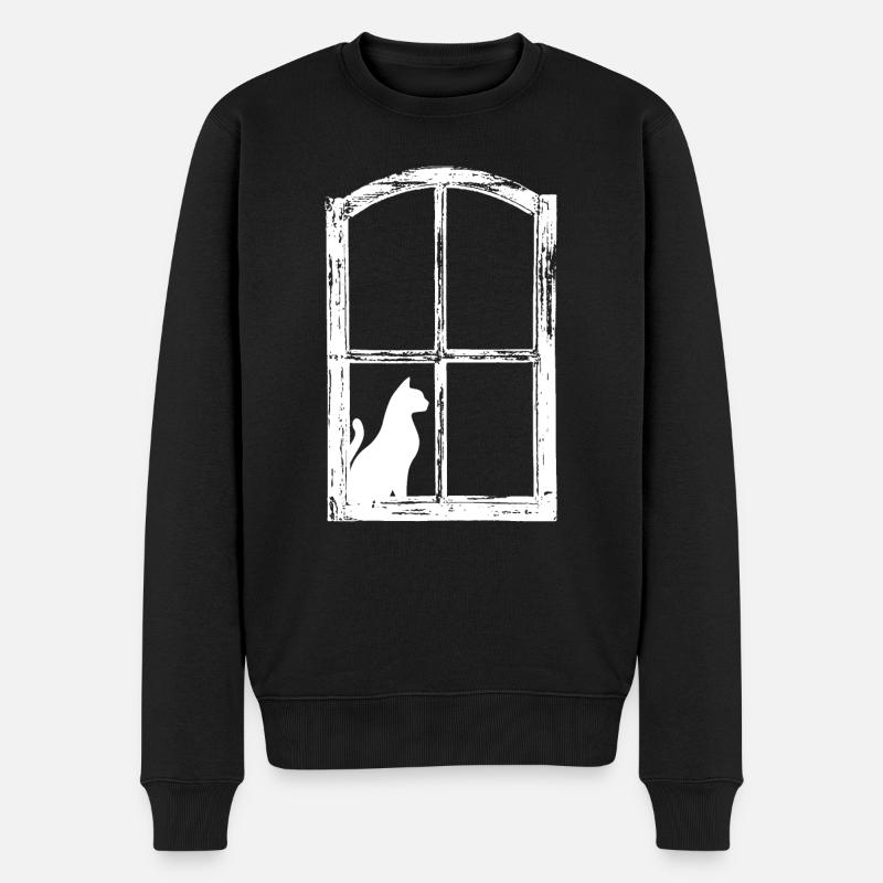 Chat - Pull Premium bio Homme - noir