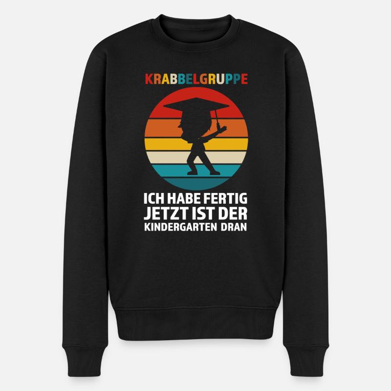 Kindergarten Anfang Kindergartenkind Geschenk - Männer Premium Bio Pullover - Schwarz