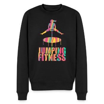 Jumping fitness Gym Sport cadeau - Pull Premium bio Homme - noir - Devant - Nico (187cm)