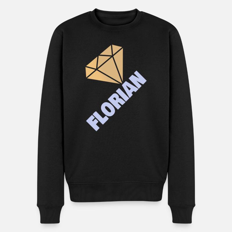 Edel Florian - Pull Premium bio Homme - noir