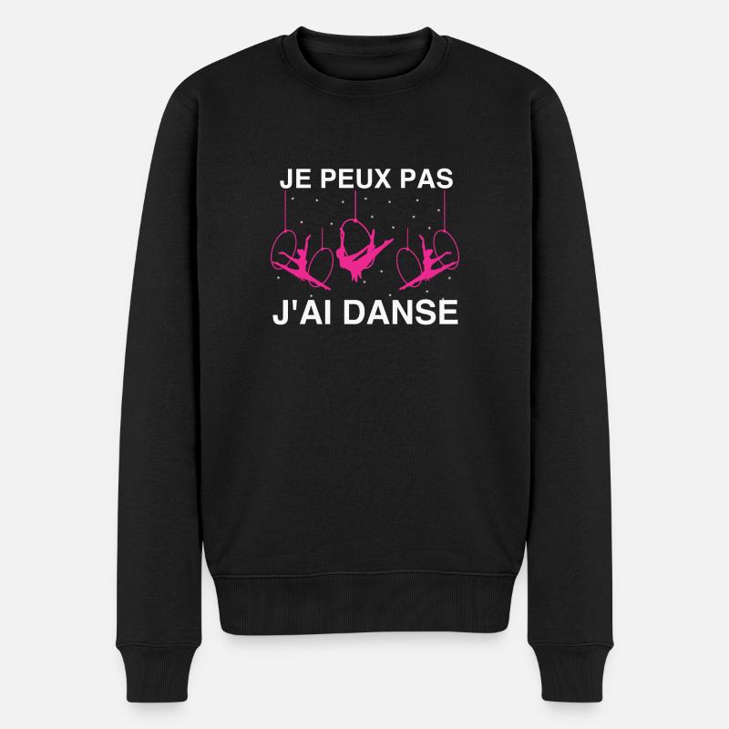 I can't I danced - Men's Premium Organic Jumper - black