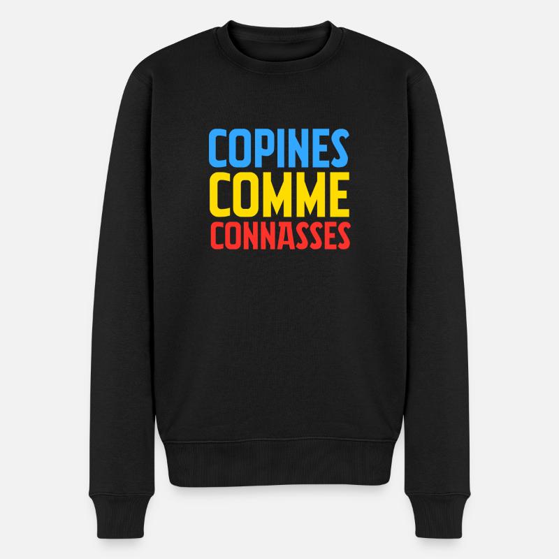 copines comme connasses - Pull Premium bio Homme - noir