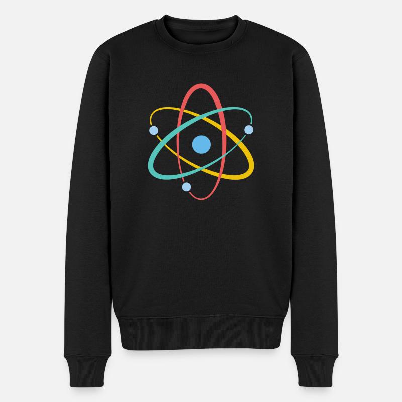 Physics Atom Physicist Gift - Men's Premium Organic Jumper - black