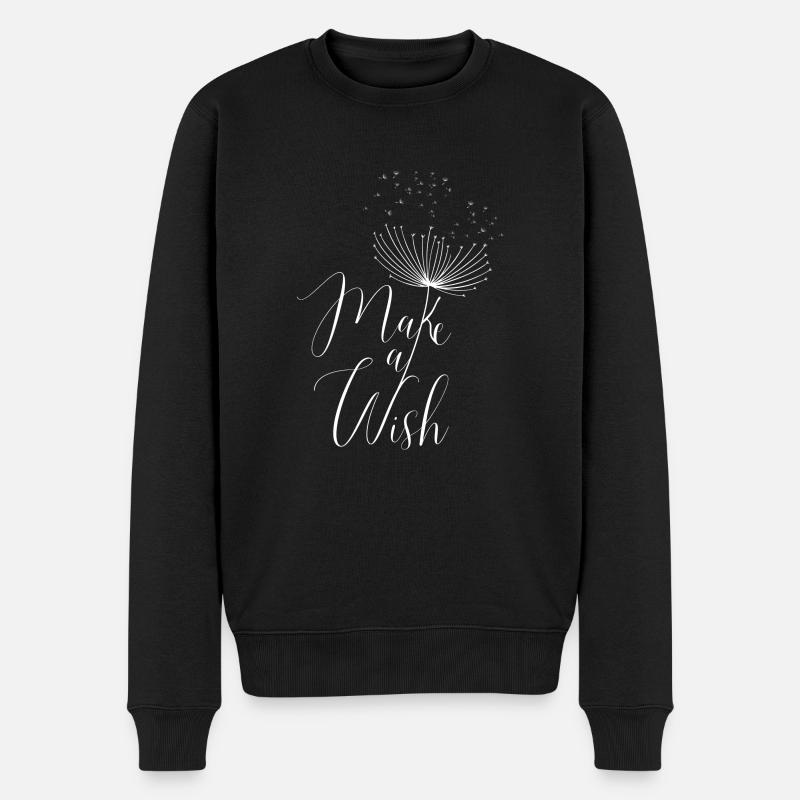 Faites un vœu! - Pull Premium bio Homme - noir