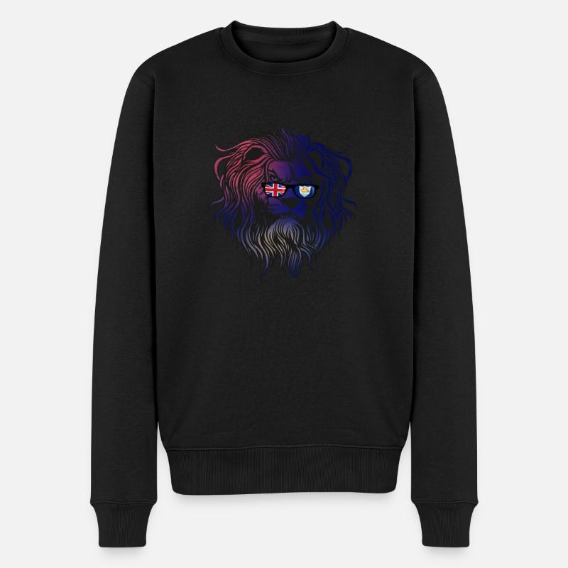 Anguilla - Männer Premium Bio Pullover - Schwarz