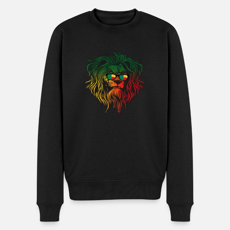 Benin - Männer Premium Bio Pullover - Schwarz