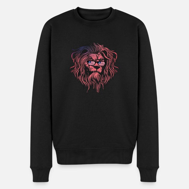 Liberia - Männer Premium Bio Pullover - Schwarz