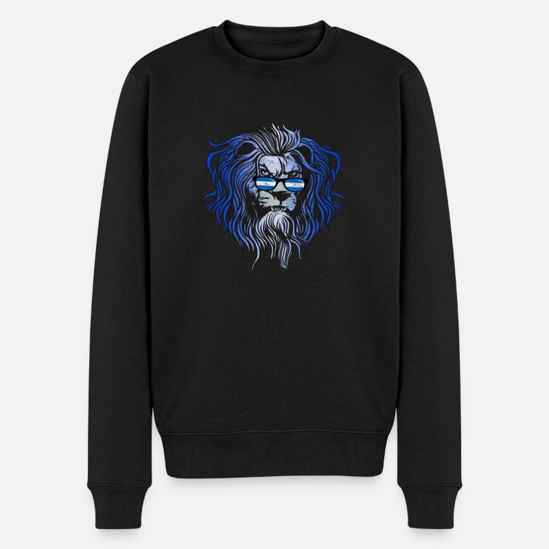 Nicaragua - Männer Premium Bio Pullover - Schwarz