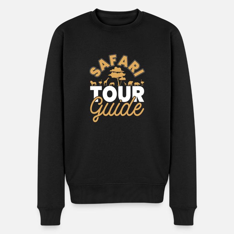 Safari Guide Afrique Safari Vacances - Pull Premium bio Homme - noir