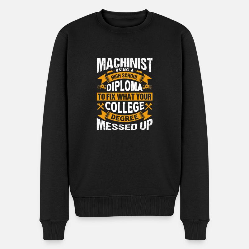 Machinistes disant cadeau machiniste - Pull Premium bio Homme - noir