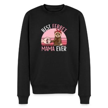 Frettchen Outfit Frettchen Liebhaber - Männer Premium Bio Pullover - Schwarz - Vorne - Nico (187cm)