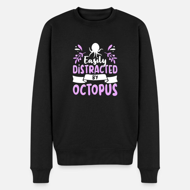 Octopus Outfit Octopus Octopus - Pull Premium bio Homme - noir