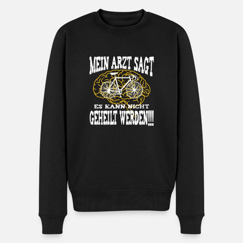 mein arzt rennrad - Männer Premium Bio Pullover - Schwarz