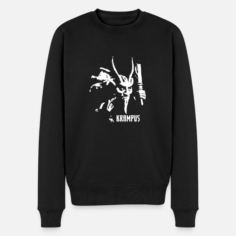 Krampus - Männer Premium Bio Pullover - Schwarz
