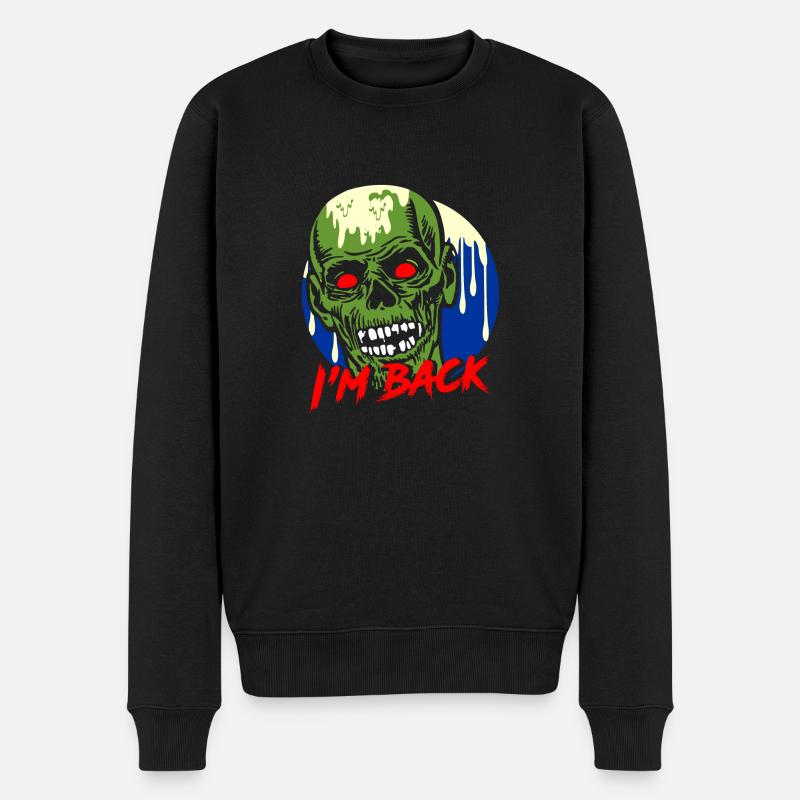 I'm Back! - Männer Premium Bio Pullover - Schwarz