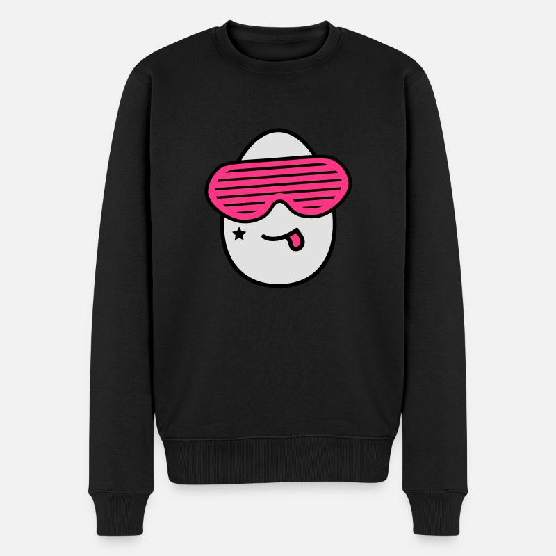 Cool Egg - Pull Premium bio Homme - noir