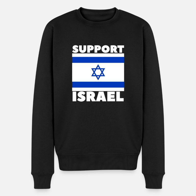 Soutenez Israël - Pull Premium bio Homme - noir