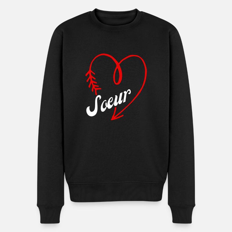 sœur cœur - Pull Premium bio Homme - noir