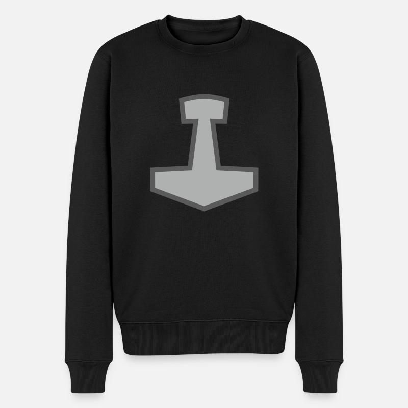 Mjölnir - Männer Premium Bio Pullover - Schwarz