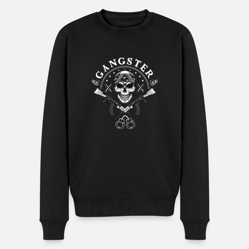 VALEEWEAR - Crâne sombre - Pull Premium bio Homme - noir