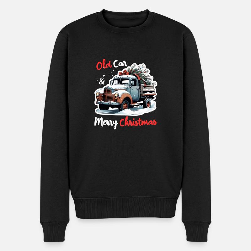 vieux camion pour noel - Pull Premium bio Homme - noir