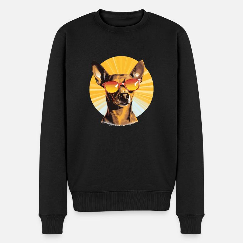 Chihuahua 2 - Männer Premium Bio Pullover - Schwarz