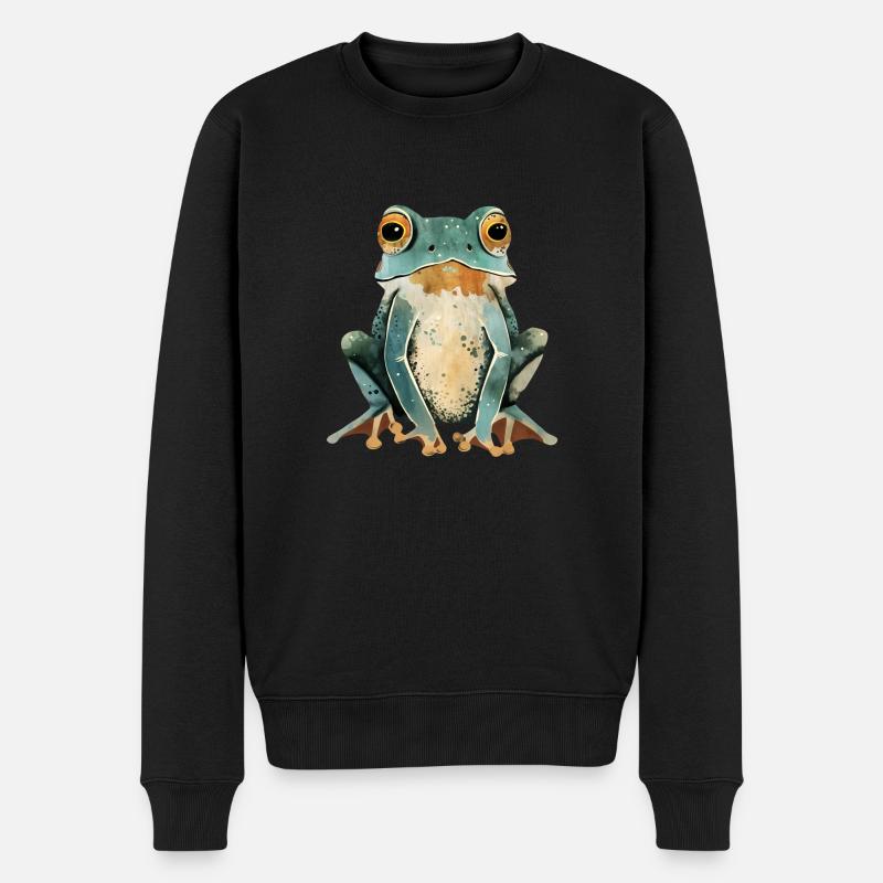Grenouille - Pull Premium bio Homme - noir