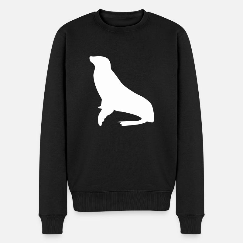 Sceau 1 - Pull Premium bio Homme - noir