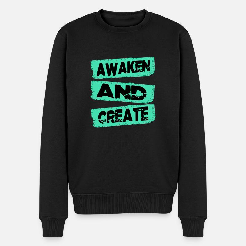 continuous innovation enlightenment - Männer Premium Bio Pullover - Schwarz