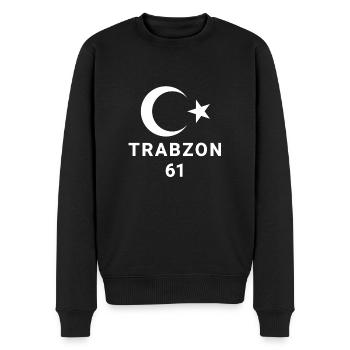 Trabzon Türkei - Männer Premium Bio Pullover - Schwarz - Vorne - Nico (187cm)