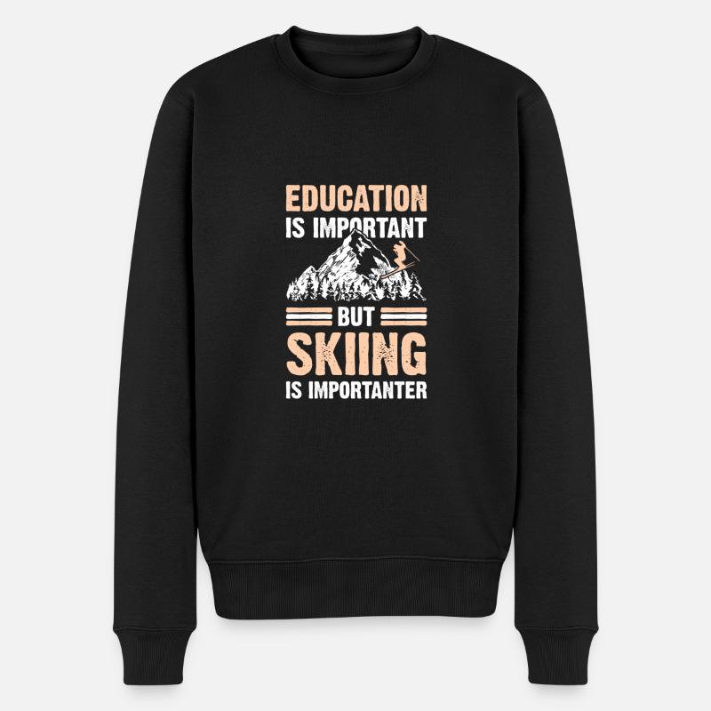 Ski Ski Education - Pull Premium bio Homme - noir