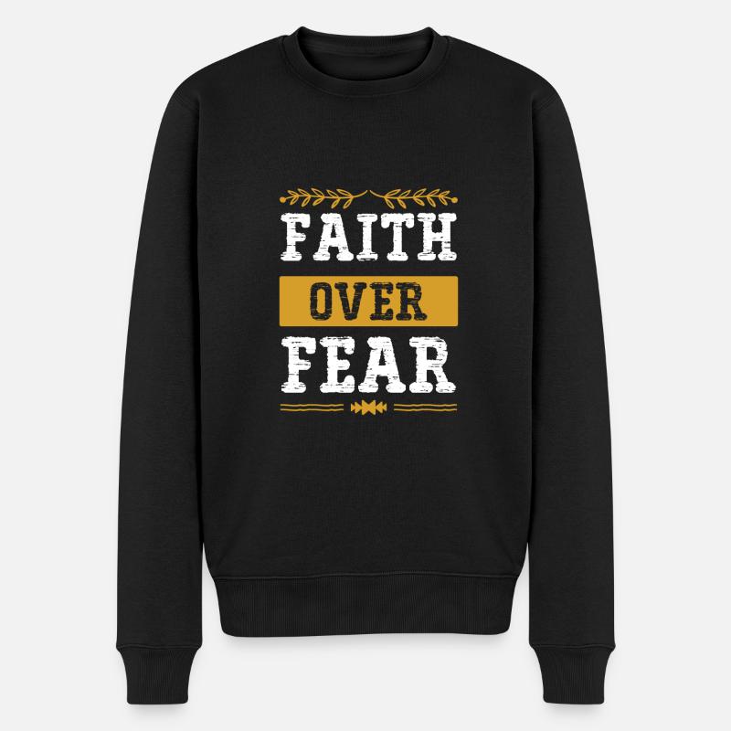 Bible Foi Foi Peur - Pull Premium bio Homme - noir