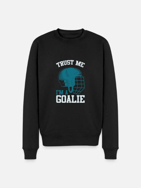 Ice Hockey Slogan - Men's Premium Organic Jumper - black