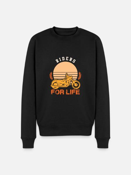 Motorcycle Riders - Men's Premium Organic Jumper - black