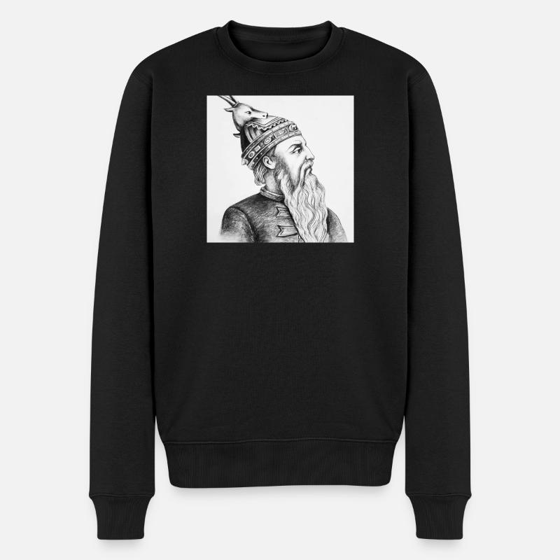 Skenderbeu - Pull Premium bio Homme - noir