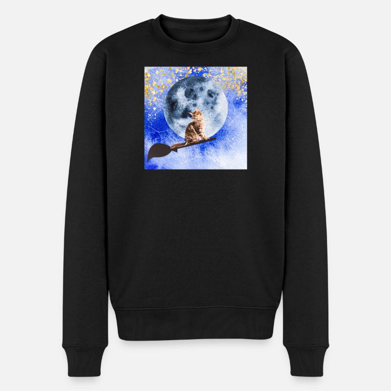 Chat sorcier - Pull Premium bio Homme - noir