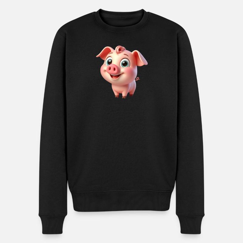 petit cochon - Pull Premium bio Homme - noir