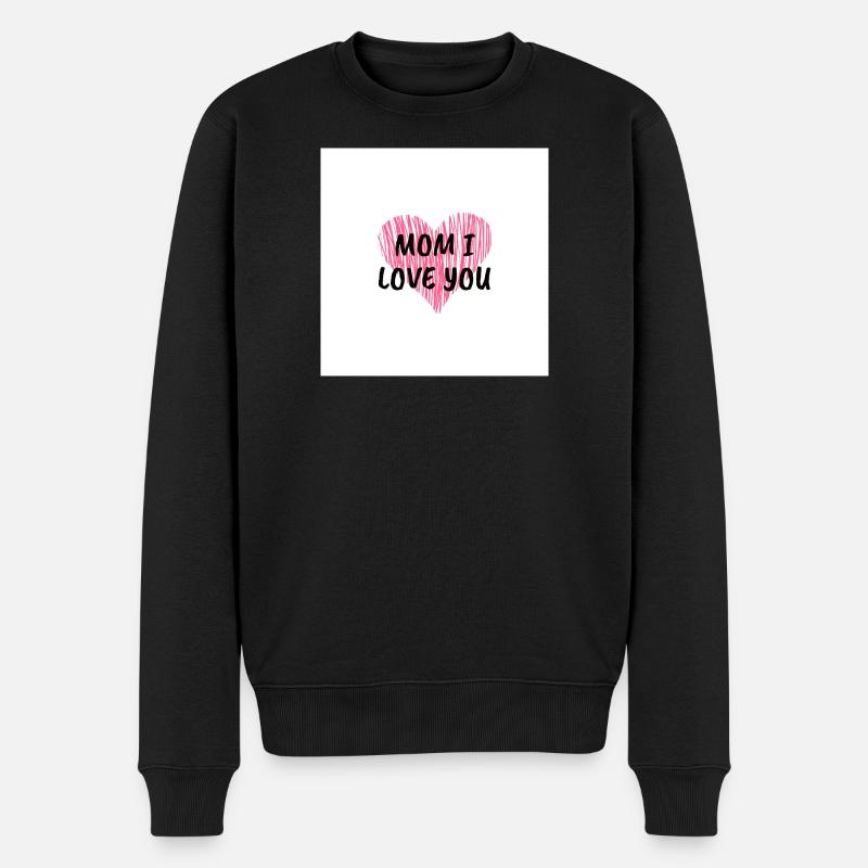 Maman, je t’aime - Pull Premium bio Homme - noir