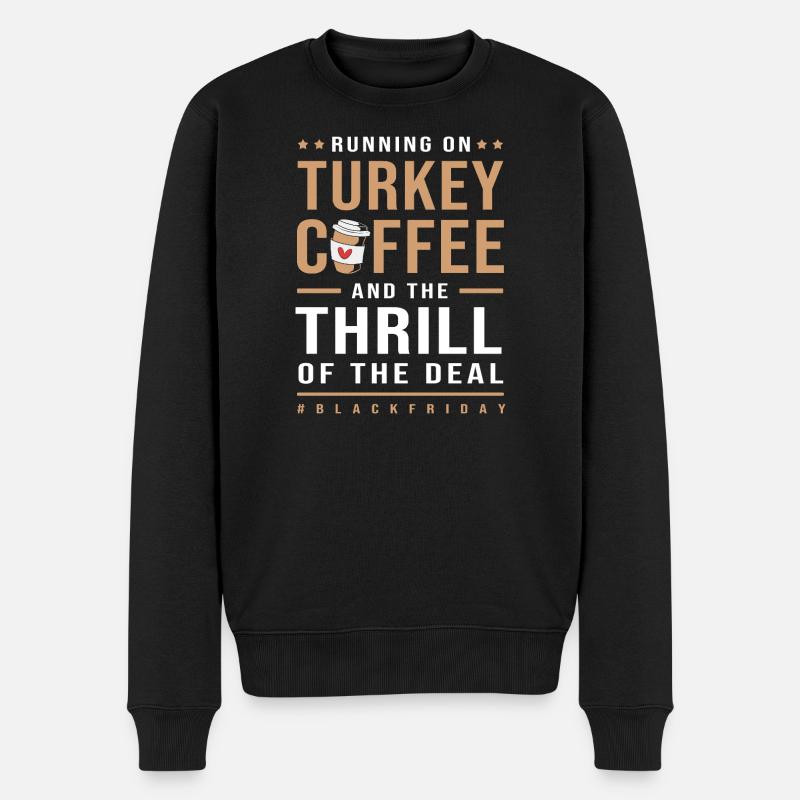 Virée shopping du Black Friday - Pull Premium bio Homme - noir