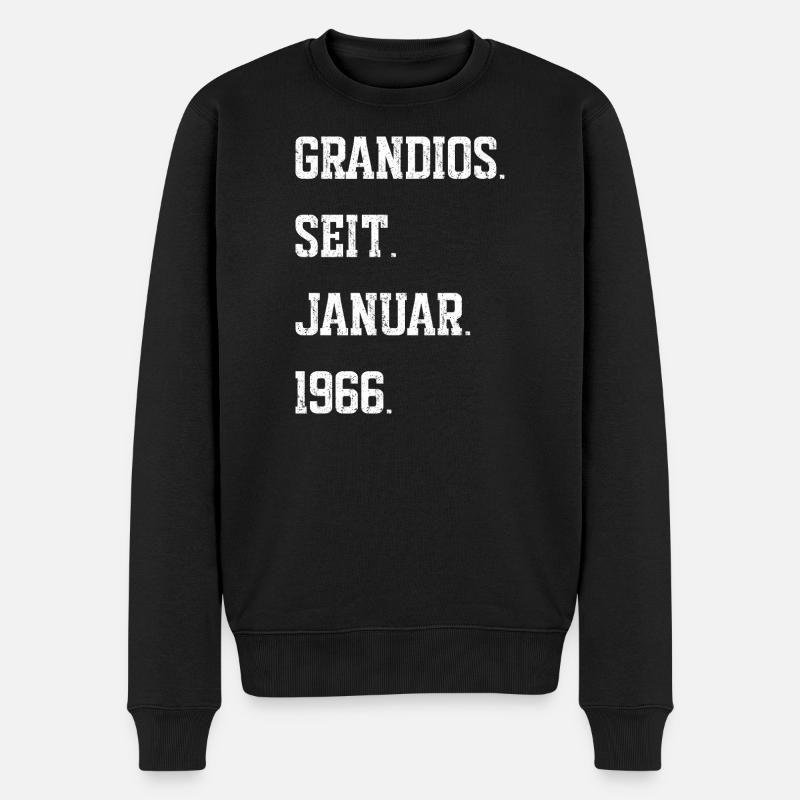 60e anniversaire janvier 1966 - Pull Premium bio Homme - noir
