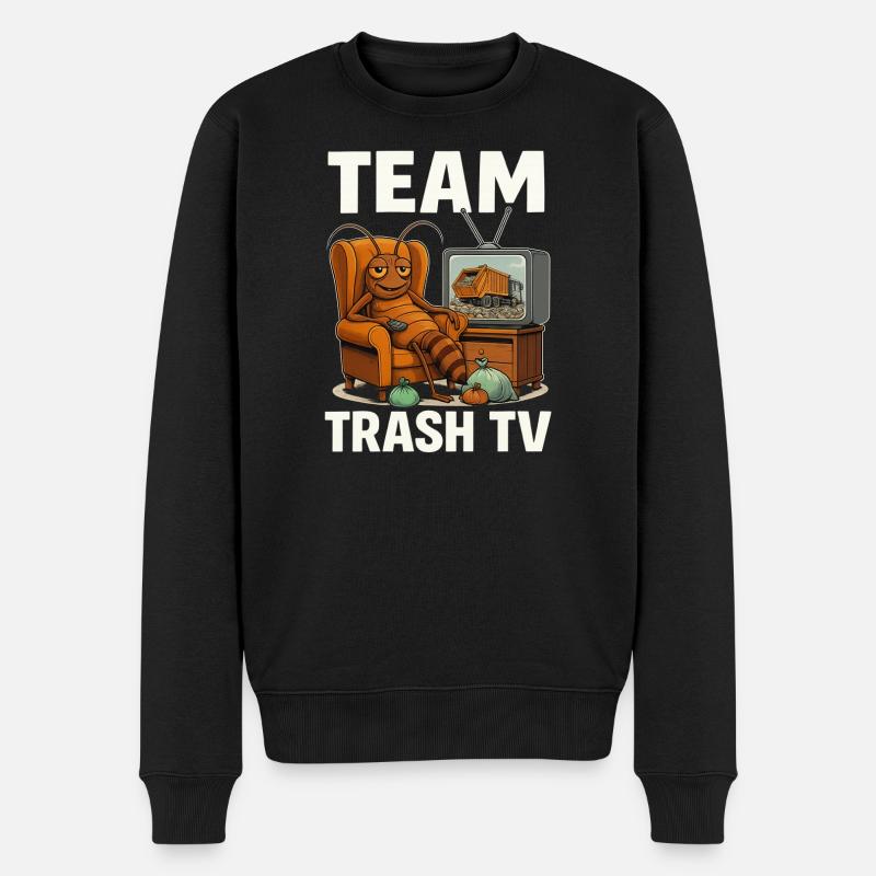 Team Trash TV - Pull Premium bio Homme - noir